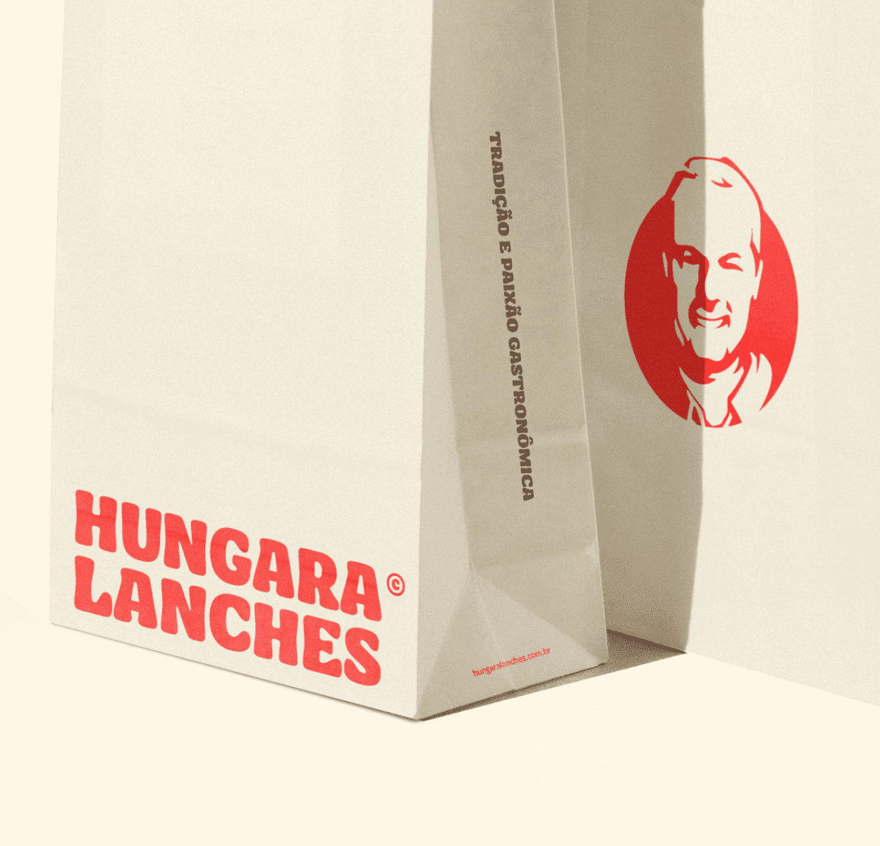 Sacola de delivery da Hungara